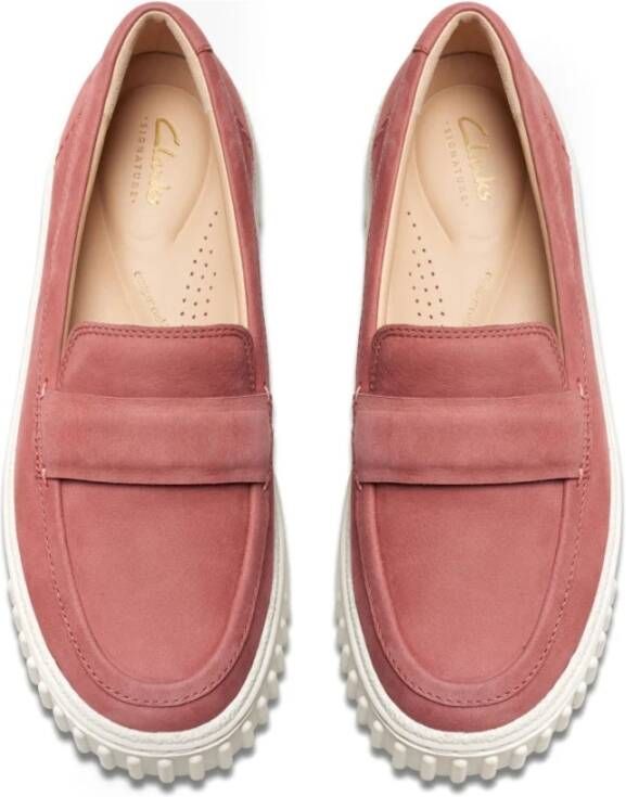 Clarks Roze Cove Loafers voor Vrouwen Pink Dames