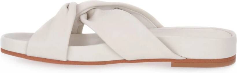 Clarks Elegante Slider Sandalen Wit Dames