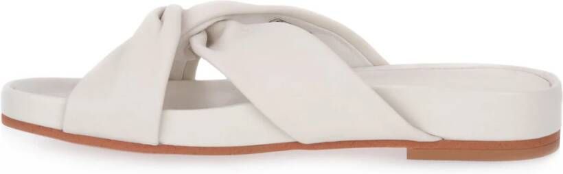 Clarks Elegante Slider Sandalen Wit Dames