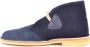 Clarks Stijlvolle leren veterschoenen Blauw Heren - Thumbnail 2