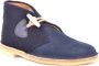 Clarks Stijlvolle leren veterschoenen Blauw Heren - Thumbnail 3