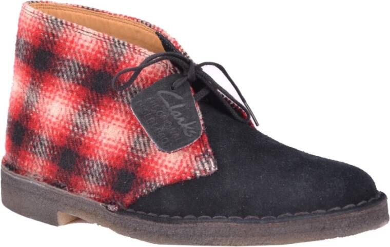 Clarks Stijlvolle en comfortabele enkellaarsjes Rood Heren