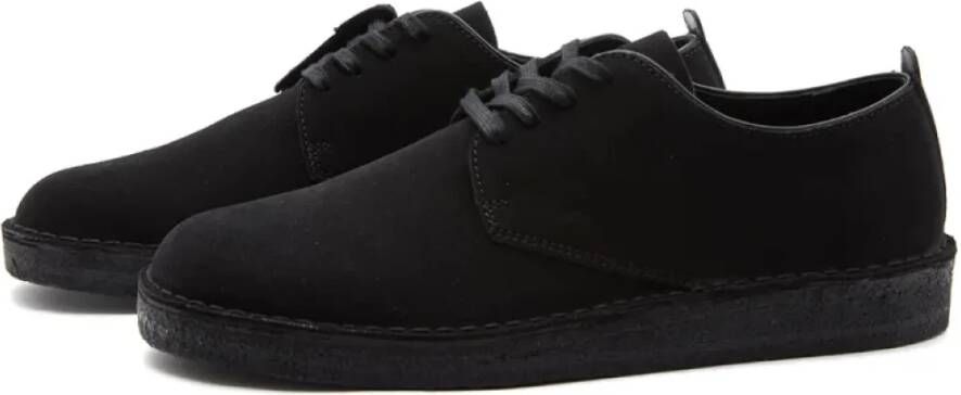 Clarks Zwart Suède Coal London Zwart Heren