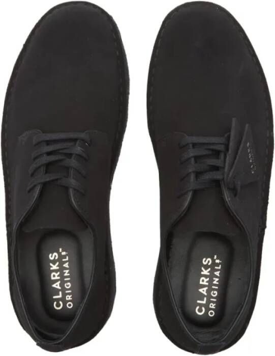 Clarks Zwart Suède Coal London Zwart Heren