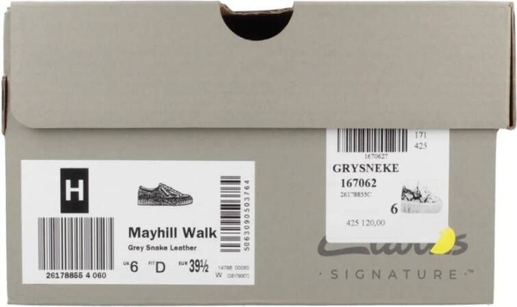 Clarks Slangenleer Wandelschoenen