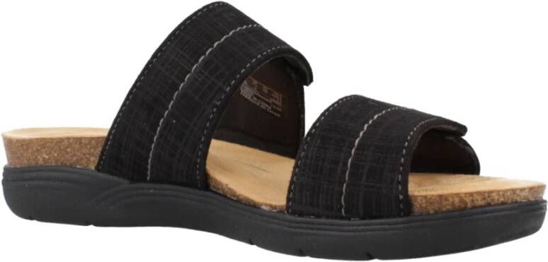 Clarks Sliders Black Dames