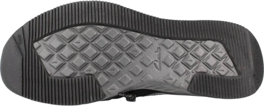 Clarks Stijlvolle Lage Sneakers voor Mannen Black Heren