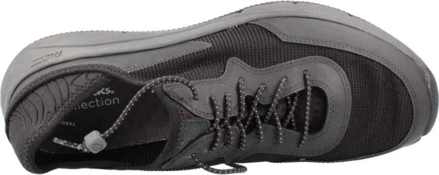 Clarks Stijlvolle Lage Sneakers voor Mannen Black Heren