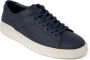 Clarks Blauwe Leren Sportieve Sneakers Rubberen Zool Blue Heren - Thumbnail 4