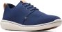 Clarks Step Urban Mix heren sneaker blauw - Thumbnail 4