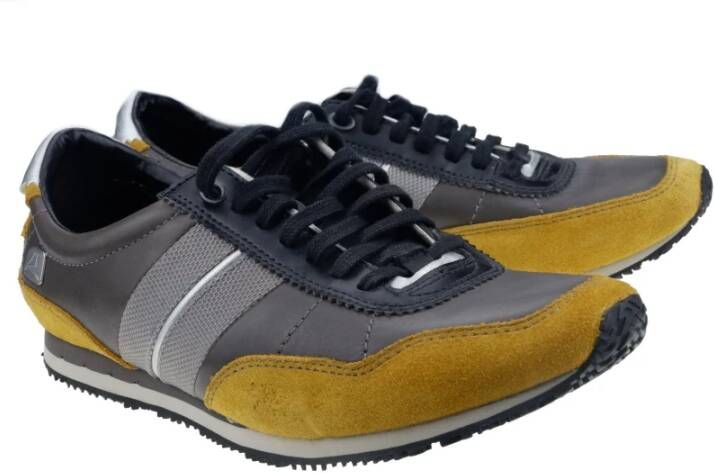 Clarks FlexiLite Leren Sneakers Geel Heren