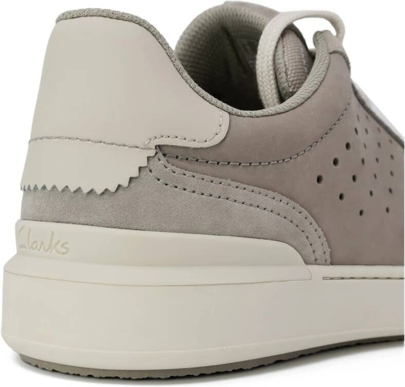 Clarks Suède Leren Sneakers Gray Heren