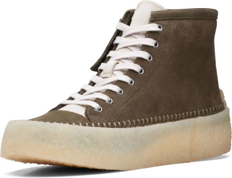 Clarks Stijlvolle herensneakers voor casual gelegenheden Groen Heren