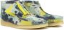 Clarks Turquoise Tie Dye Wallabee Laars Multicolor Heren - Thumbnail 2