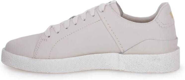 Clarks Witte Eco Leren Sneakers voor Dames Wit Dames