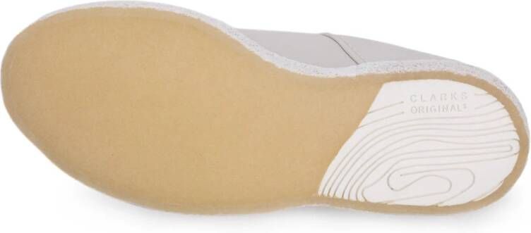 Clarks Witte Eco Leren Sneakers voor Dames Wit Dames