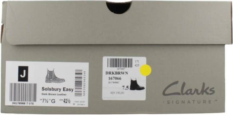 Clarks Solsbury Easy Leren Chelsea Laarzen
