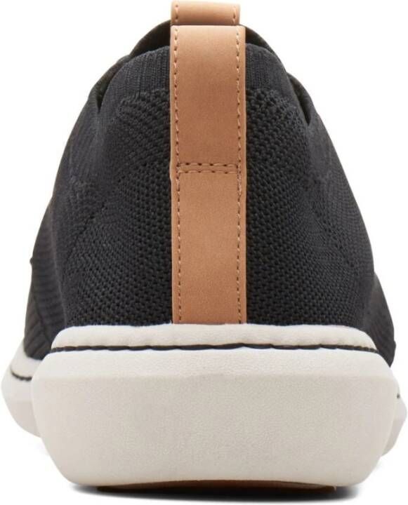 Clarks Sportieve Gebreide Heren Sneaker Zwart Black Heren