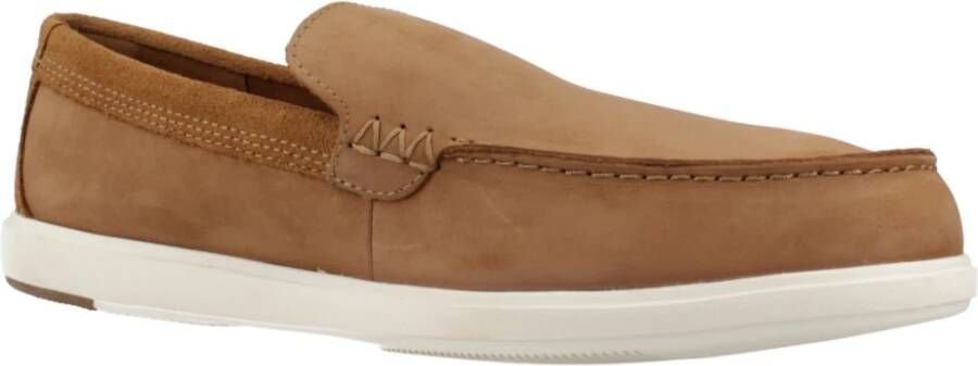 Clarks Stijlvolle Bratton Loafers voor Mannen Brown Heren