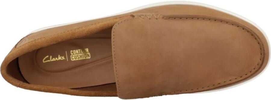 Clarks Stijlvolle Bratton Loafers voor Mannen Brown Heren