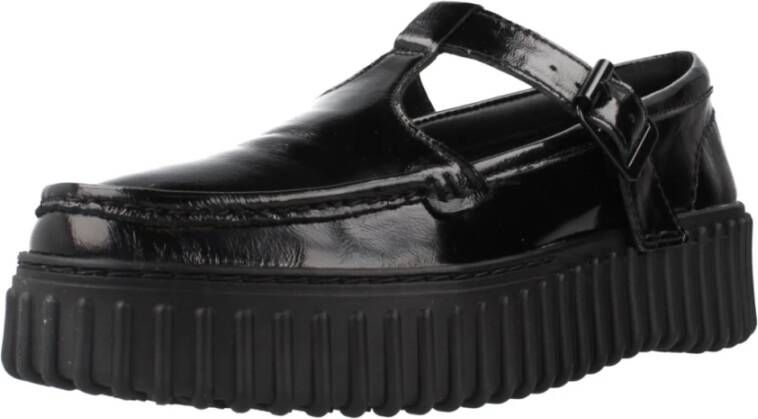 Clarks Stijlvolle Flats voor dagelijks gebruik Black Dames