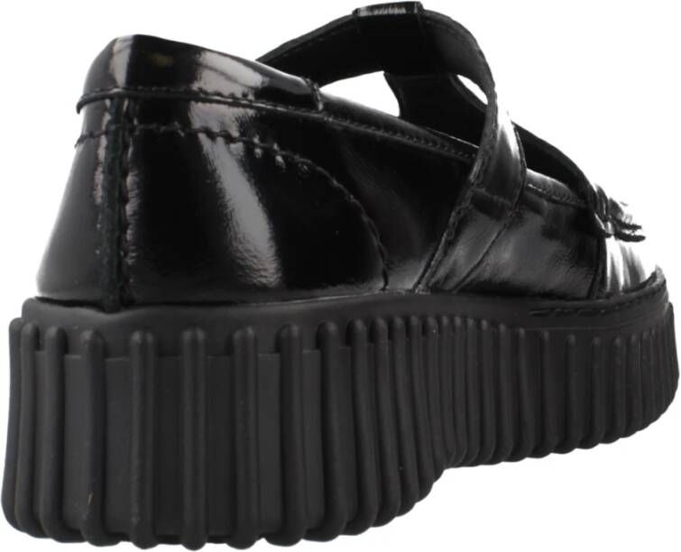 Clarks Stijlvolle Flats voor dagelijks gebruik Black Dames