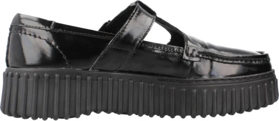 Clarks Stijlvolle Flats voor dagelijks gebruik Black Dames