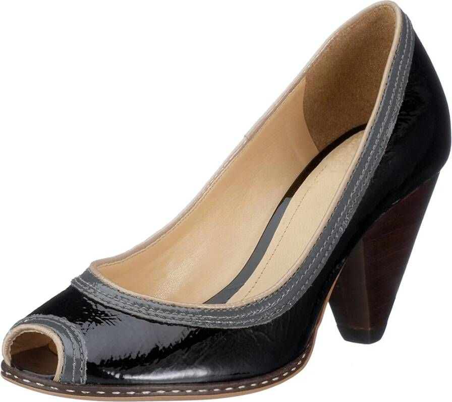 Clarks Stijlvolle Leren Damesschoen Black Dames