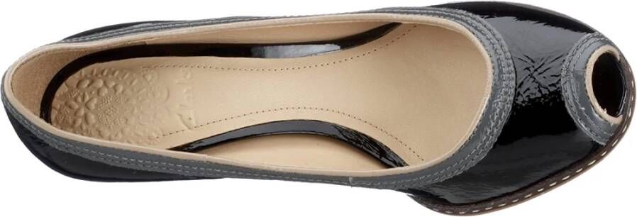 Clarks Stijlvolle Leren Damesschoen Black Dames