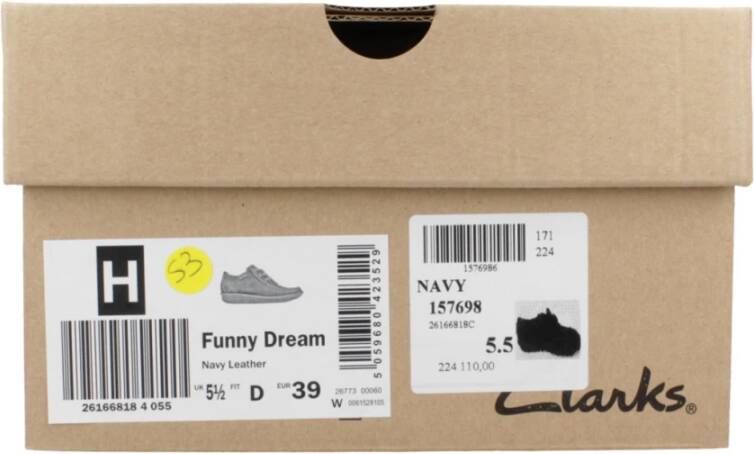 Clarks Stijlvolle Veterschoenen Funny Dream Blue Dames