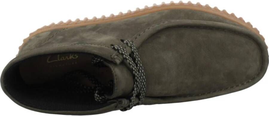 Clarks Stijlvolle Veterschoenen in Moss Nub