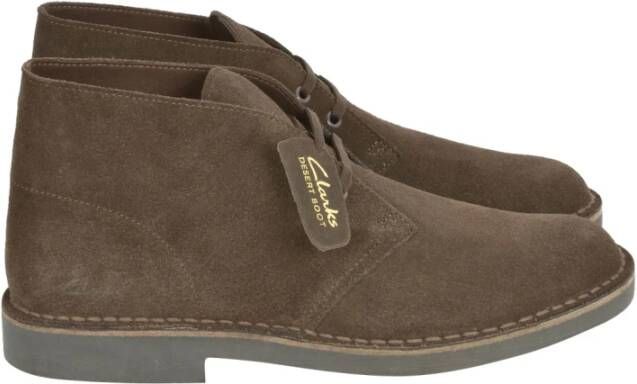 Clarks Suède Enkellaarzen Bruin Heren