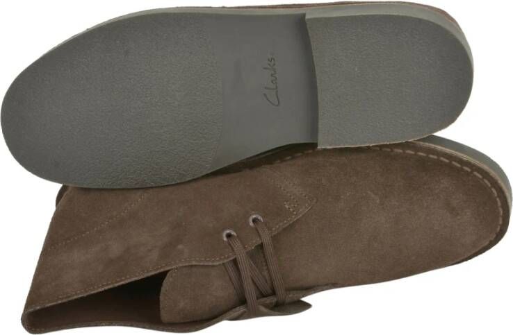 Clarks Suède Enkellaarzen Bruin Heren