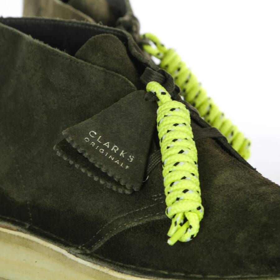 Clarks Suede Heren Moccasin Schoen Green Heren