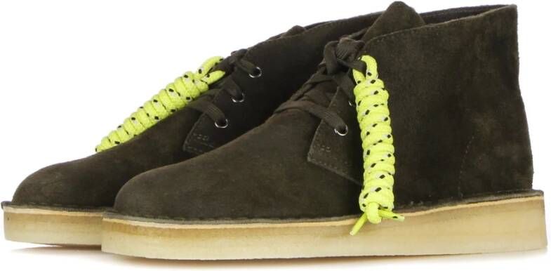 Clarks Suede Heren Moccasin Schoen Green Heren