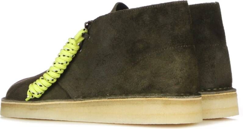 Clarks Suede Heren Moccasin Schoen Green Heren