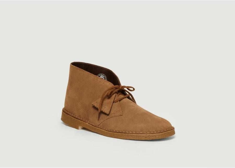 Clarks Bruine Suède Desert Boots Bruin Heren