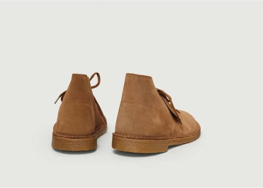 Clarks Bruine Suède Desert Boots Bruin Heren