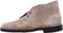 Clarks Stijlvolle Grijze Nubuck Leren Lage Laarzen Grijs Heren - Thumbnail 7