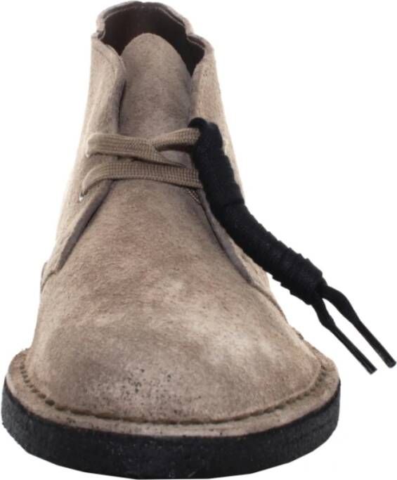 Clarks Suède Veterschoenen voor Mannen Gray Heren