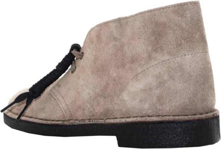 Clarks Suède Veterschoenen voor Mannen Gray Heren