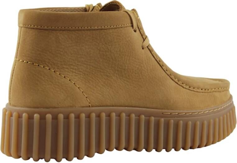 Clarks Tan Nubuck Veterschoenen