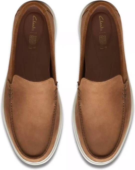 Clarks Tijdloze Slip-On Mocassin Schoen Brown Heren