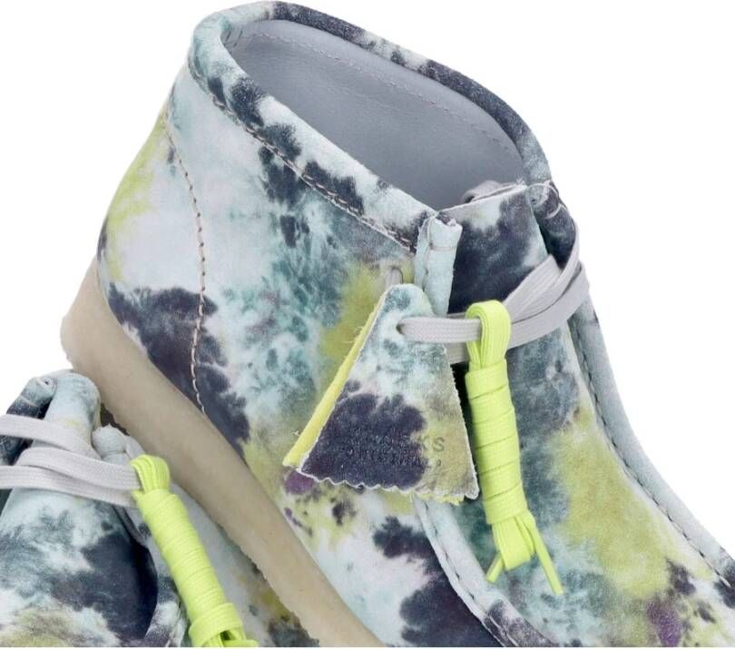 Clarks Turquoise Tie Dye Wallabee Boot