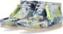 Clarks Turquoise Tie Dye Wallabee Laars Multicolor Heren - Thumbnail 4