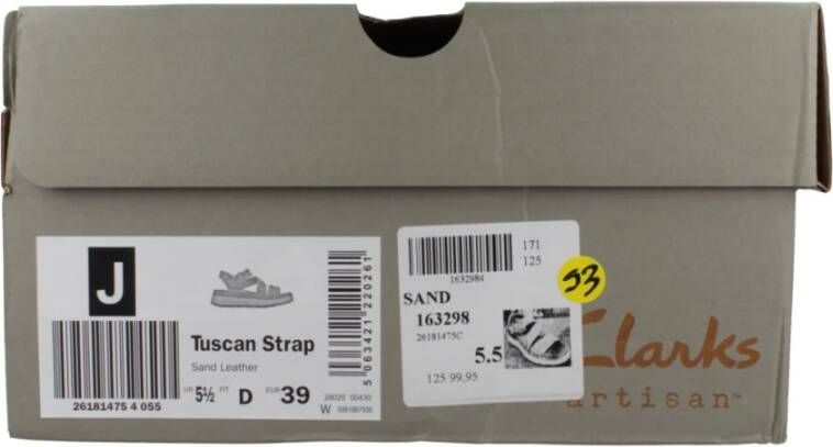 Clarks Tuscan Strap Platte Sandalen
