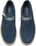 Clarks Blauwe Effen Suede Veterschoenen Met Leren Voering En Rubberen Zool - Thumbnail 4