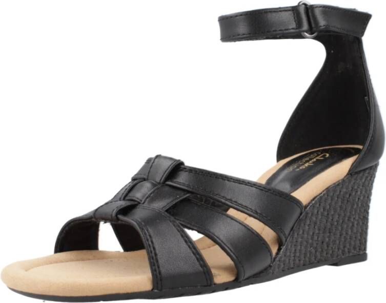 Clarks Wedges Black Dames