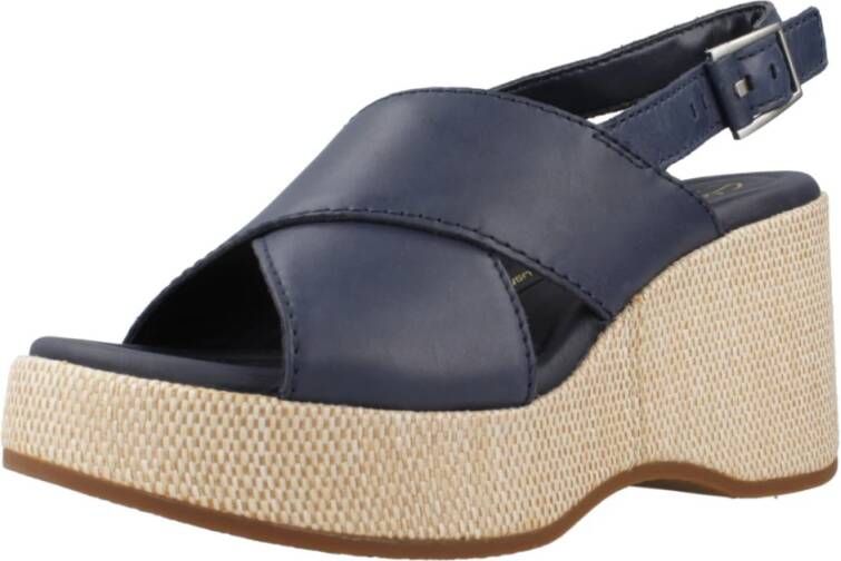 Clarks Wedges Blue Dames