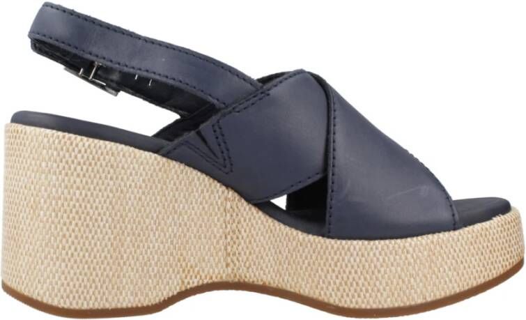 Clarks Wedges Blue Dames